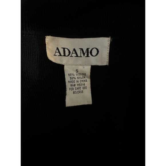 Vintage Adamo Black Silk Button Down Sweater Sz S - Picture 5 of 6